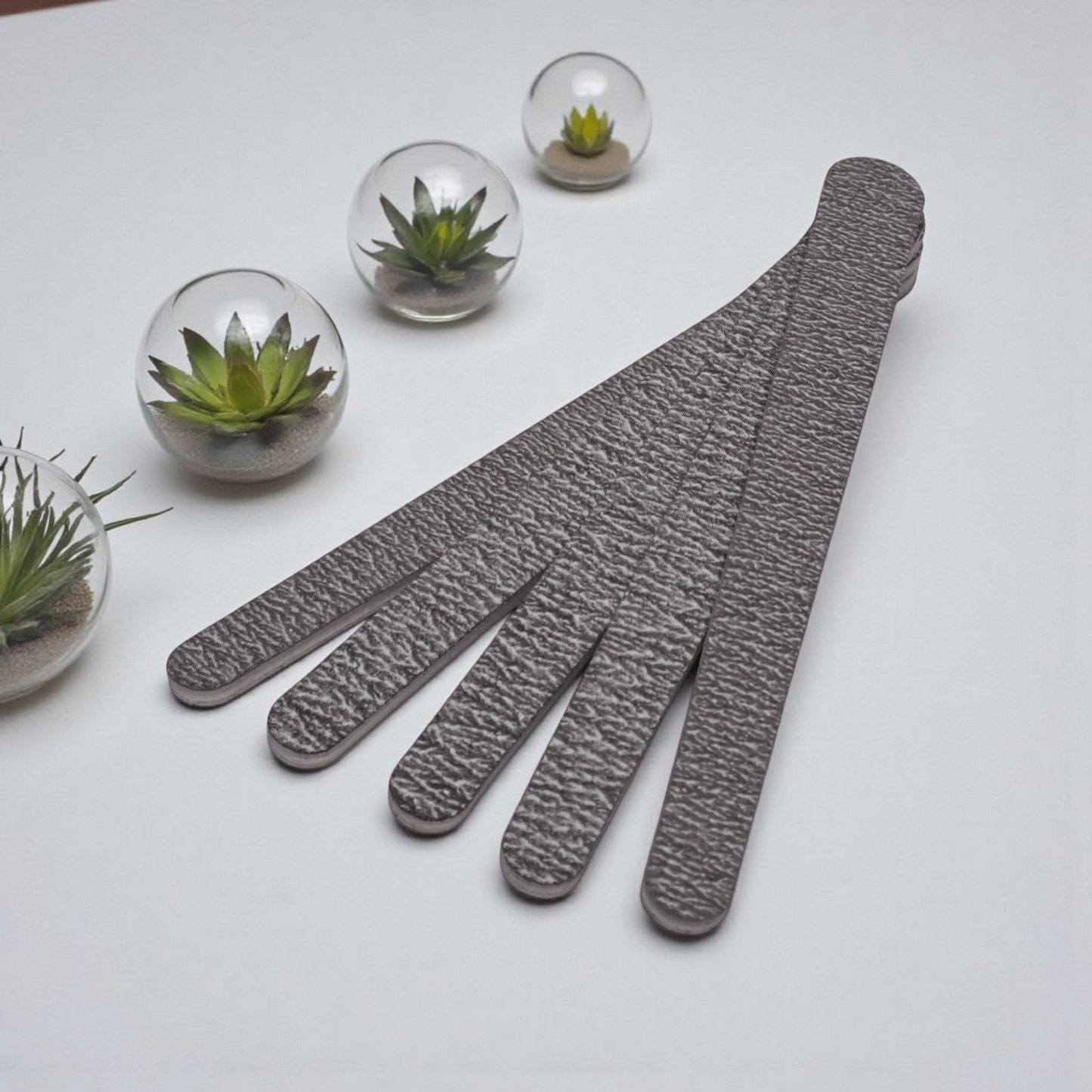 Teardrop Nail File Zebra 100/180 5 Units