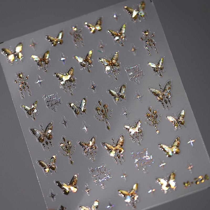 Holographic Butterflies Nail Art Sticker M-224