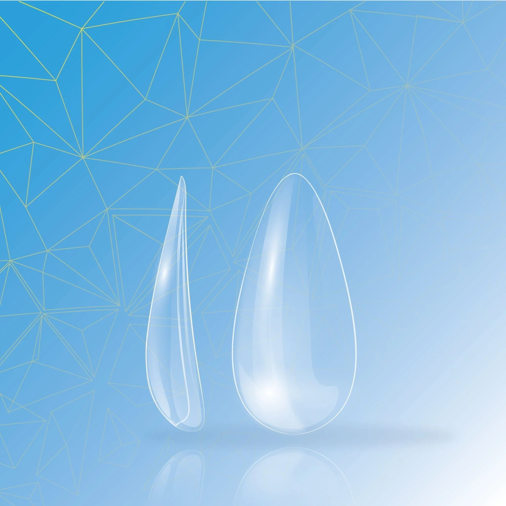 Almond Full Cover Tips 504’s- Clear
