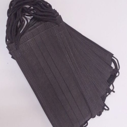 Face Mask 3 Ply Black 50 pcs