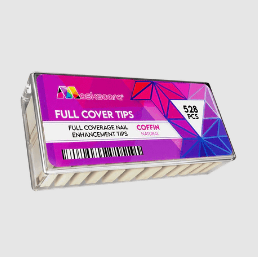 Coffin Full Cover Tips 504’s- Natural