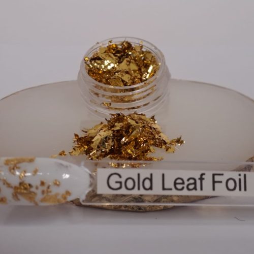 Nail Art Leaf Foil Gold
