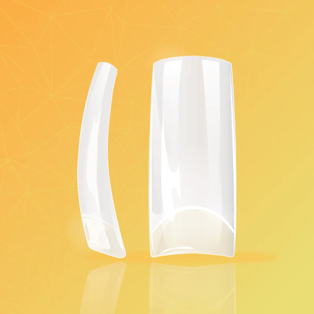 Square Natural -Half Moon Tips
