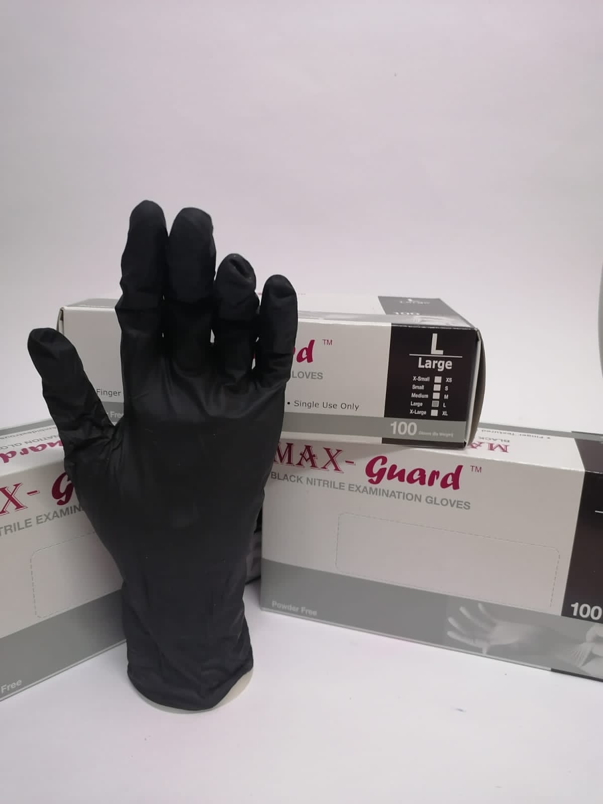 Nitrile Gloves Black Large 100’s