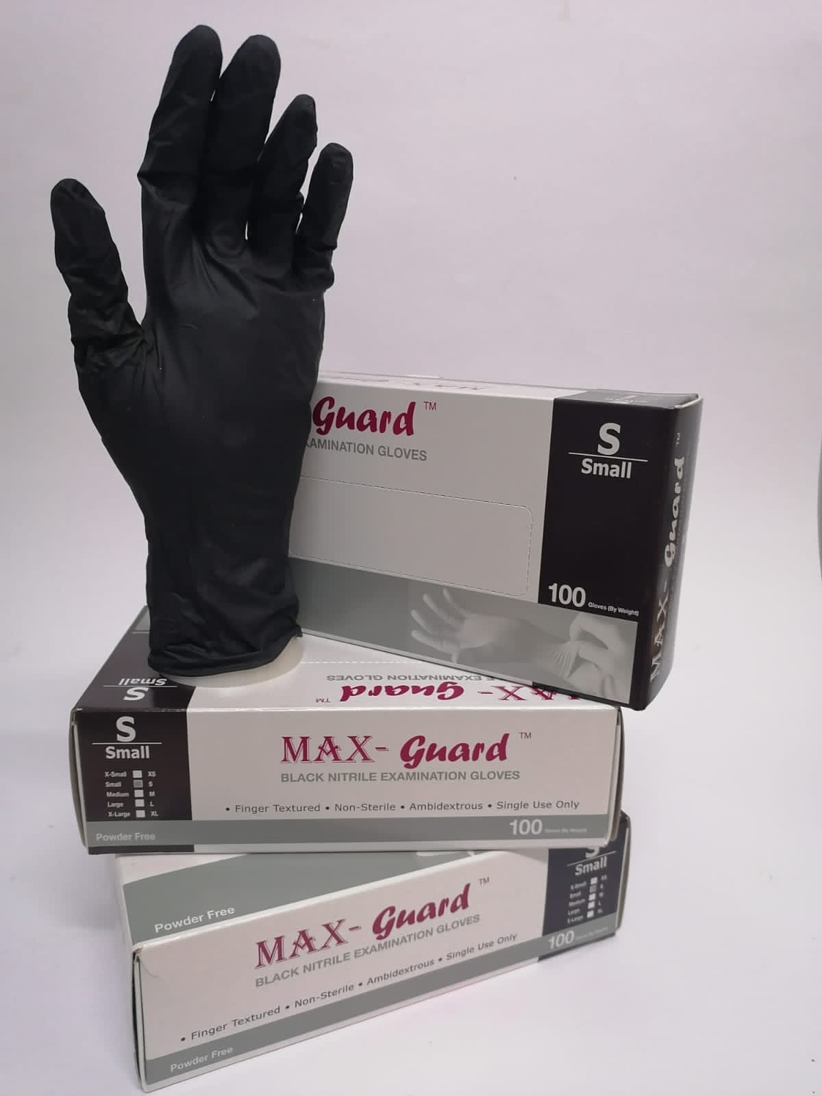 Nitrile Gloves Black Small 100’s