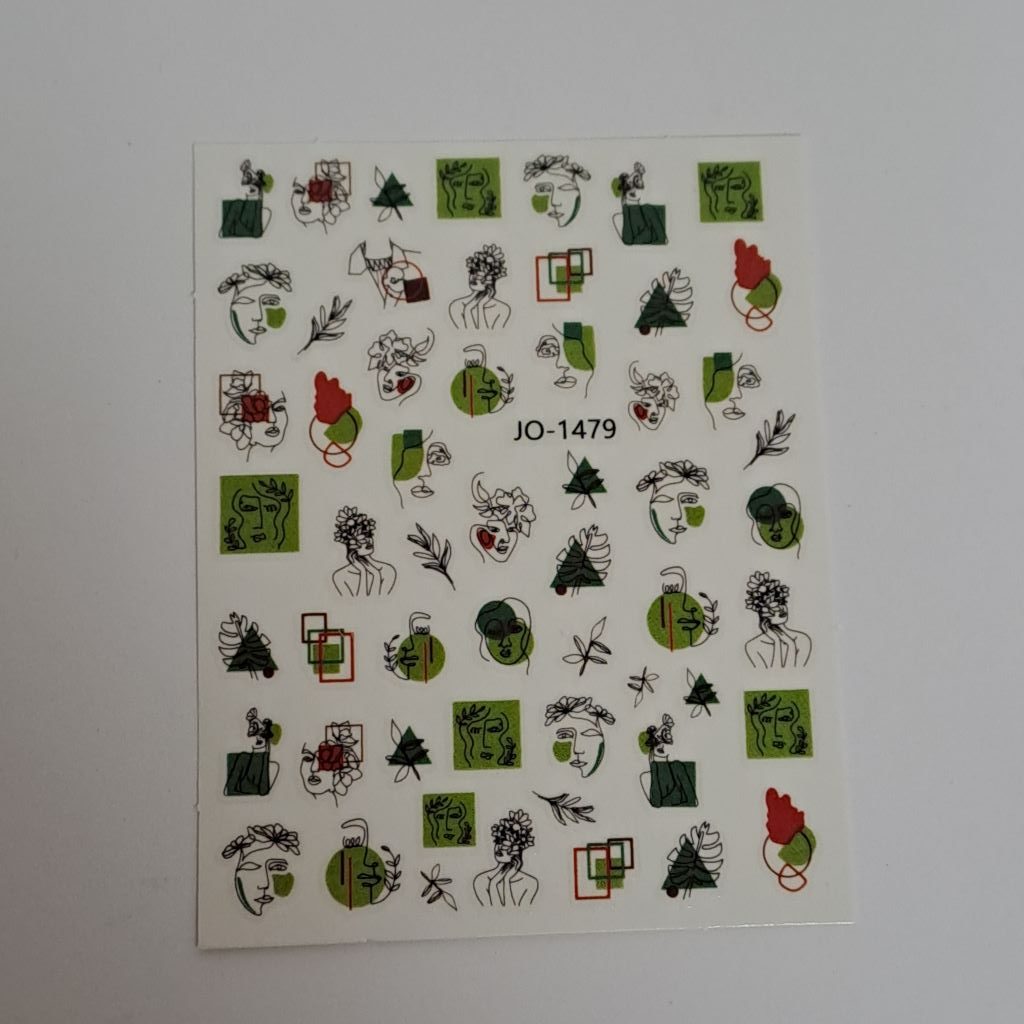 Faces Nail Art Sticker JO-1479