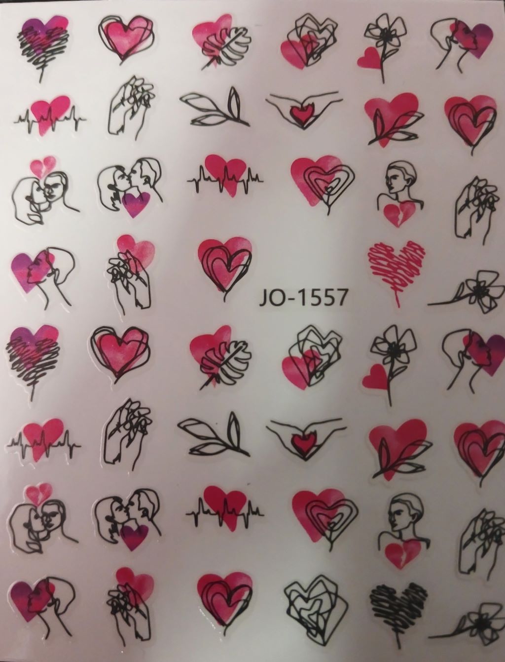Valentine’s Nail Art Sticker JO-1557
