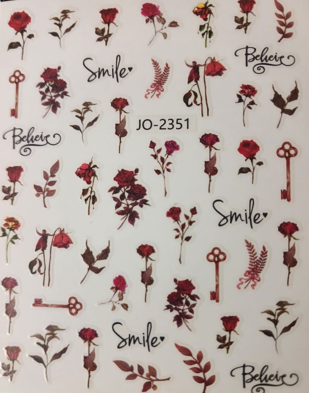 Valentine’s Nail Art Sticker JO-2351
