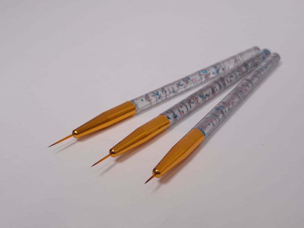 Pink & Blue Sparkle Line Brush