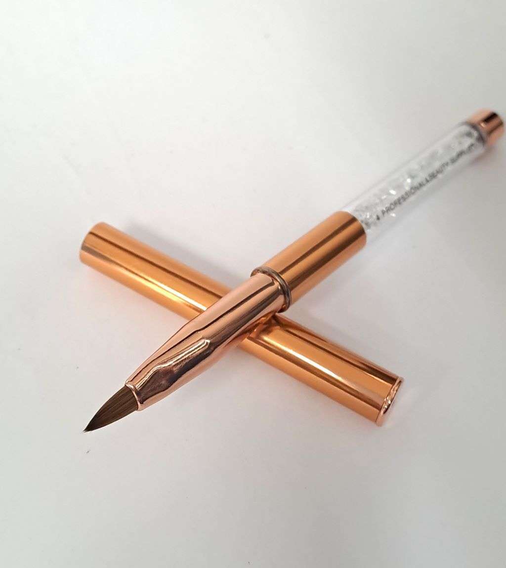 Rose Gold #4 Acrylic Brush