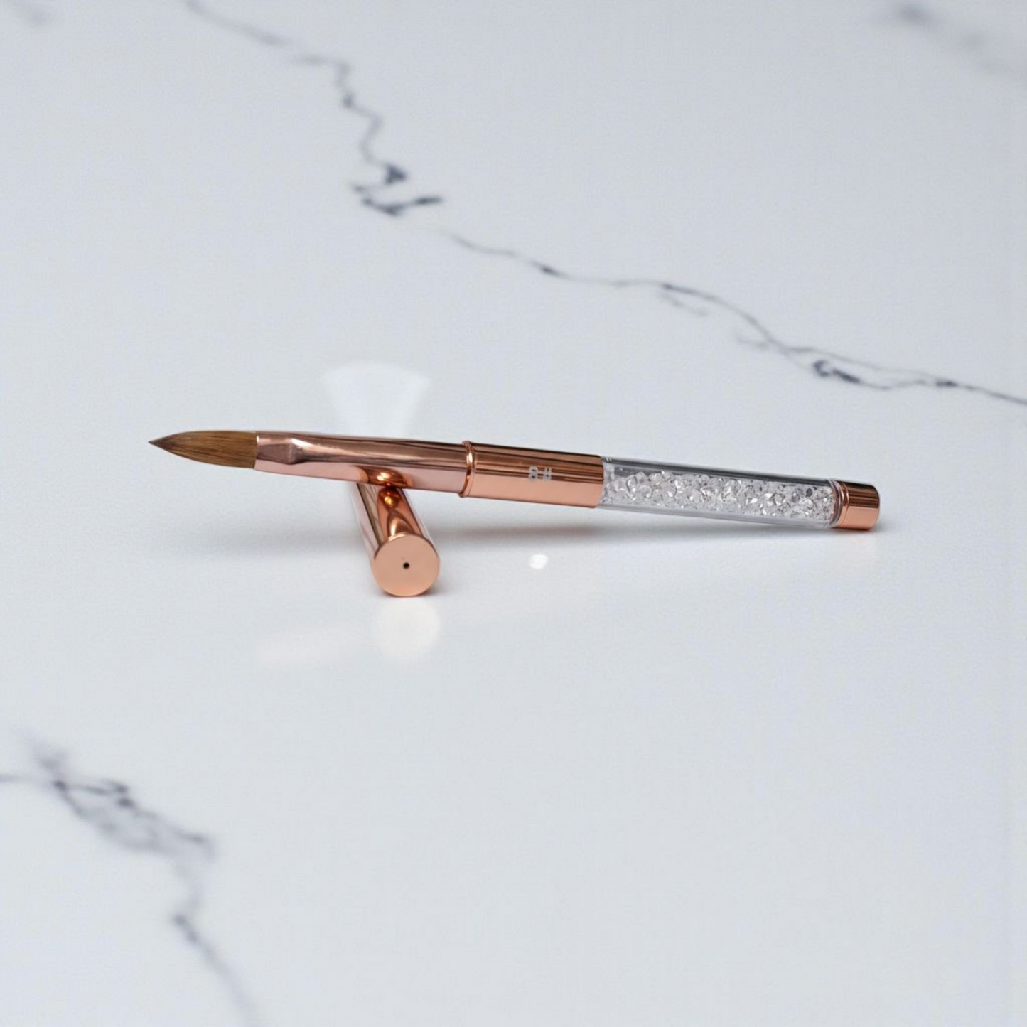 Rose Gold #8 Acrylic Brush