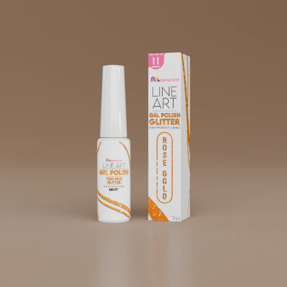 Line Art Gel 7ml - Rose Gold Glitter