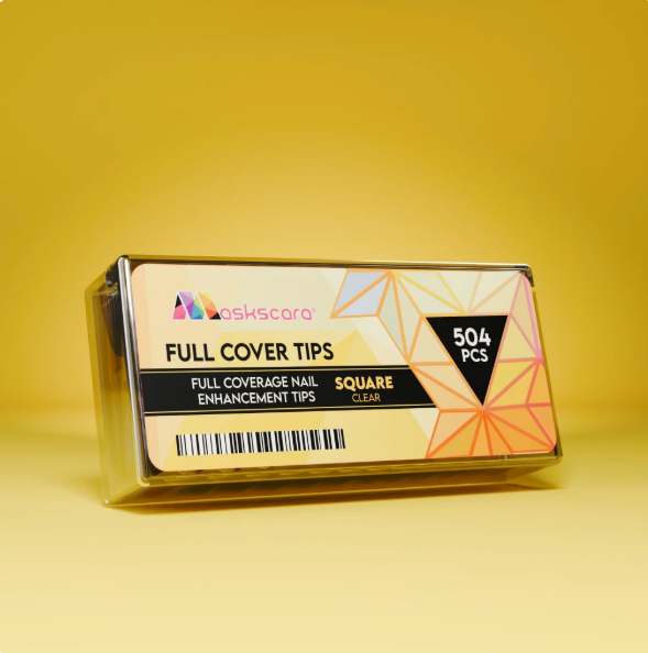 Full Cover Clear Square Medium Tips CLEARANCE SALE