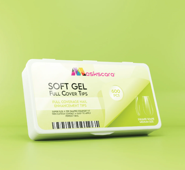 Soft Gel Tips - Full Cover (Square Medium) CLEARANCE SALE