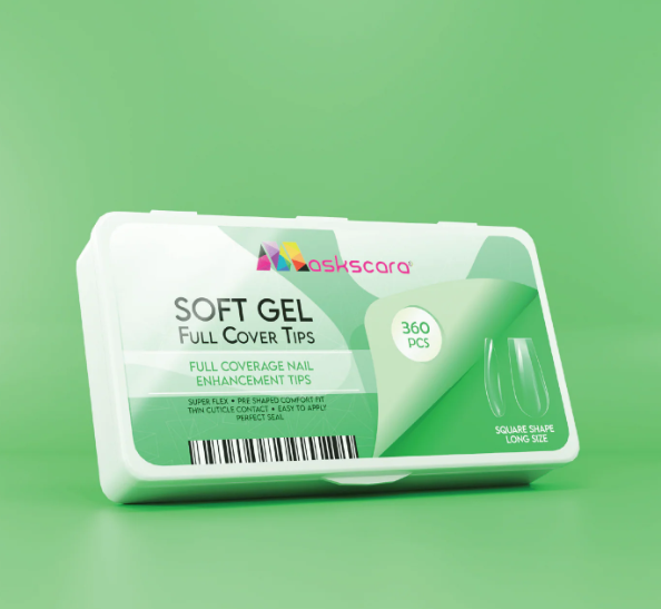 Soft Gel Tips - Full Cover (Square Long) CLEARANCE SALE