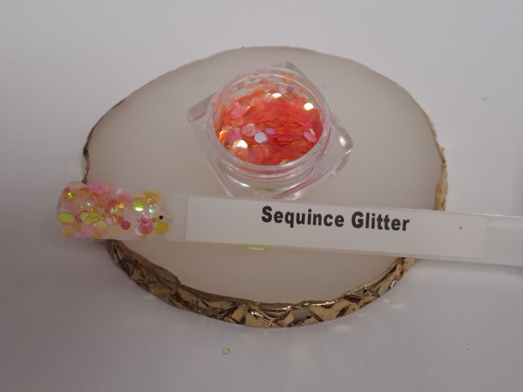 Sequince Glitter Light Orange