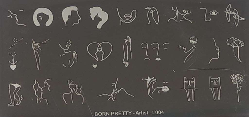 Stamping Plate Born Pretty – Artist L004