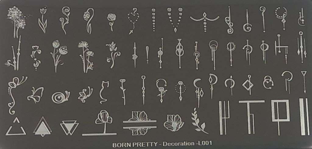 Stamping Plate Born Pretty – Decoration L001