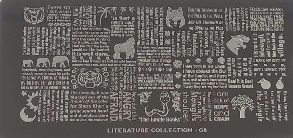 Moyou London Stamping Plate - Literature Collection 08