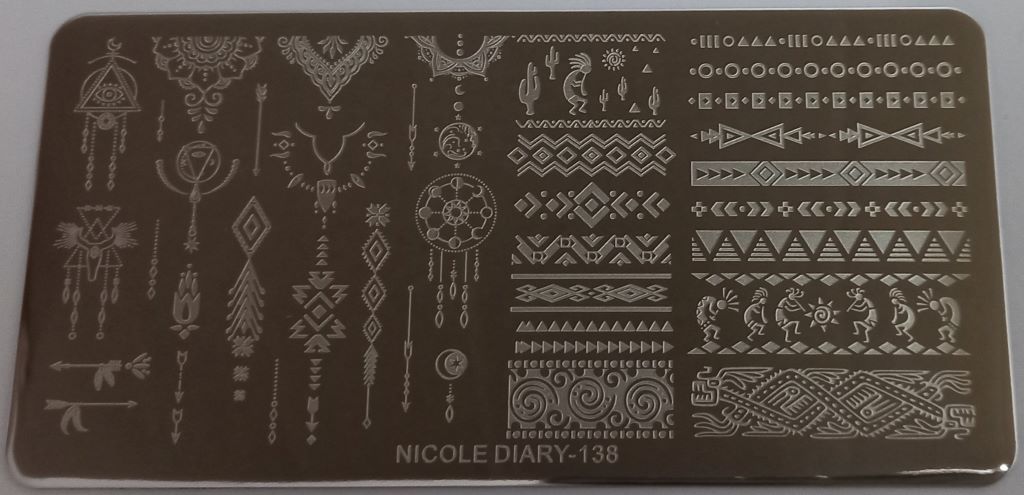 Stamping Plate Nicole Diary 138