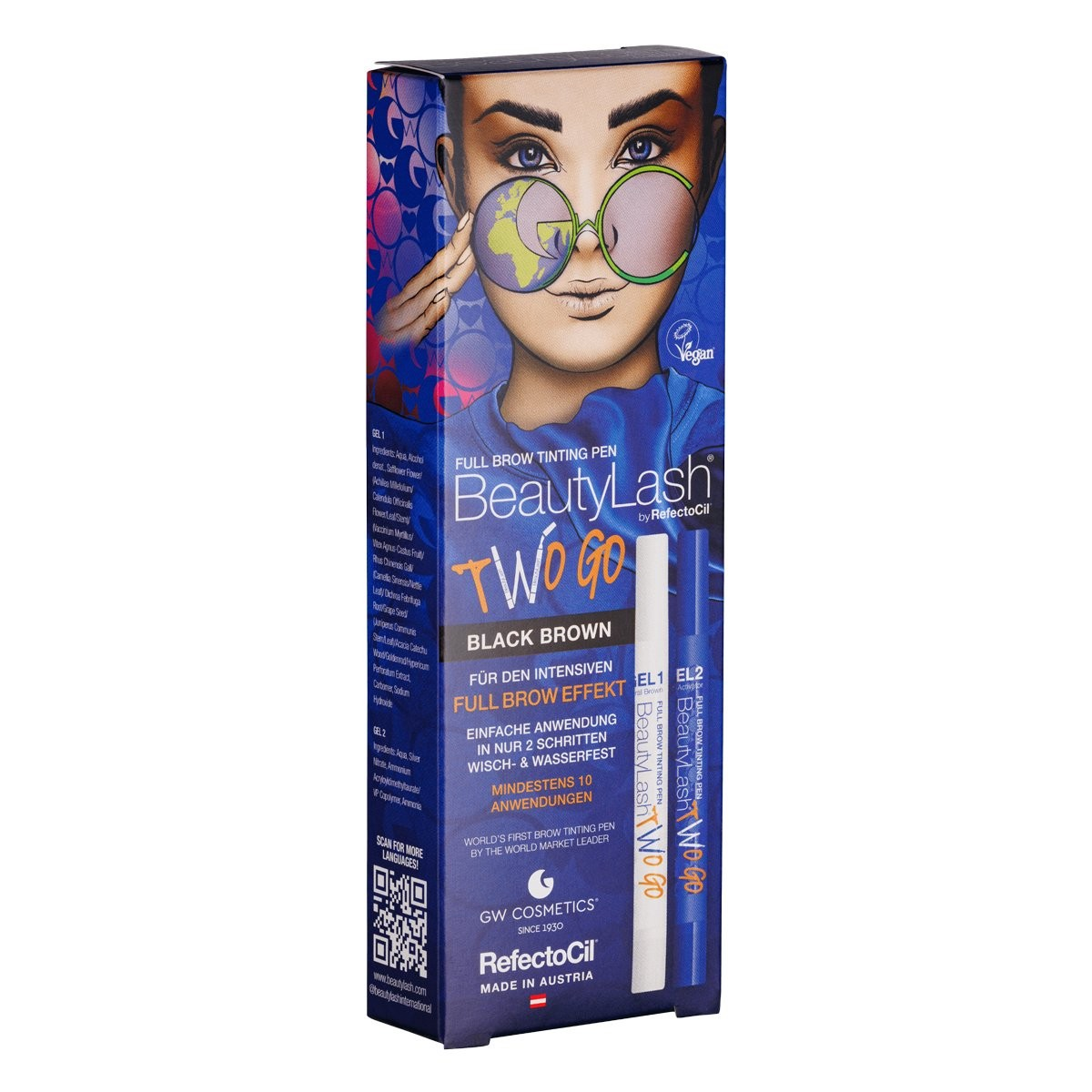 RefectoCil Two Go Full Brow Tinting Pen Black Brown