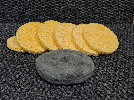 Facial Sponge Yellow 2’s + Facial Grey Buff Combo