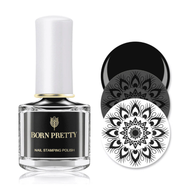 Black- Born Pretty Stamping Polish