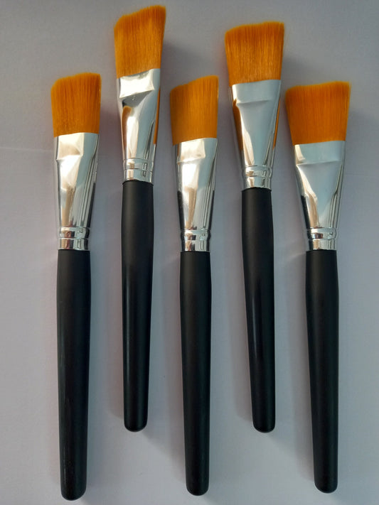 Mask Brush With Black Wooden Handle