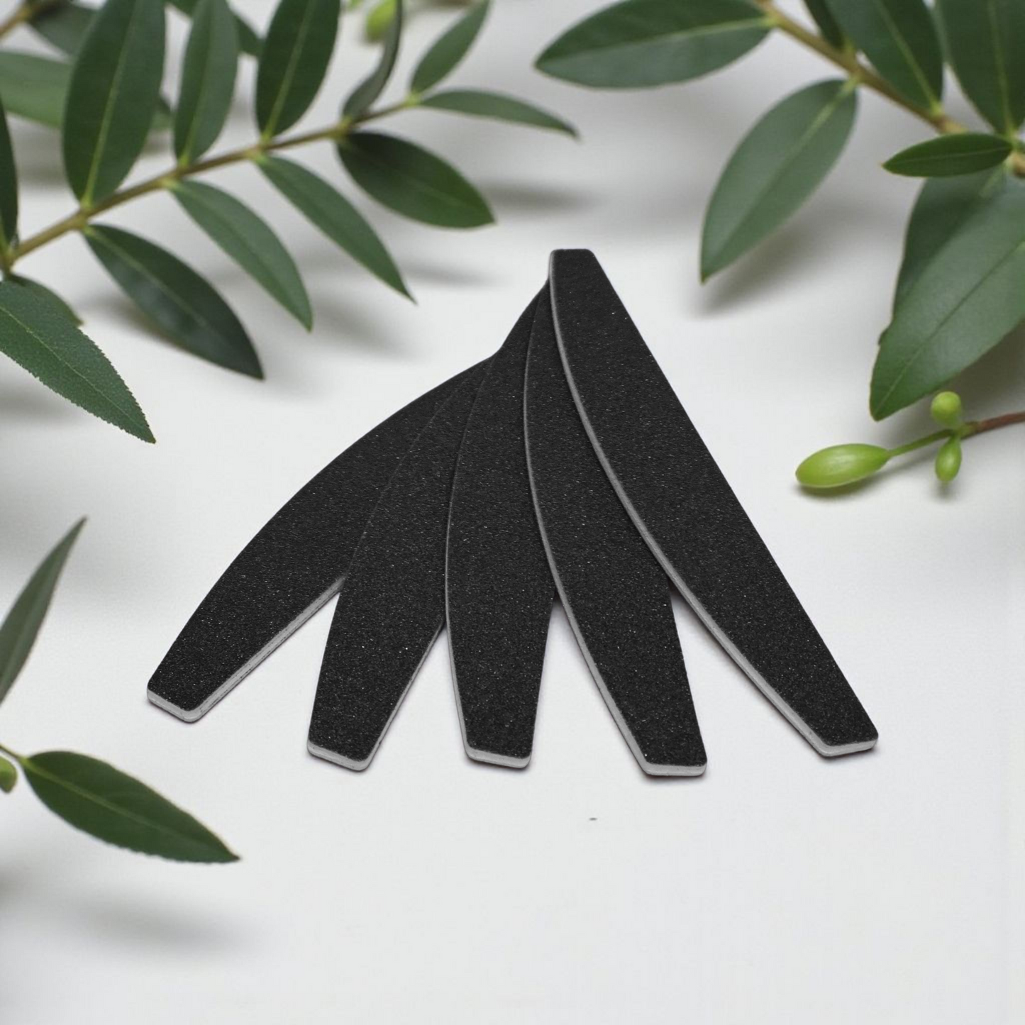 Boomerang Nail File 100/180 Black 5 Units