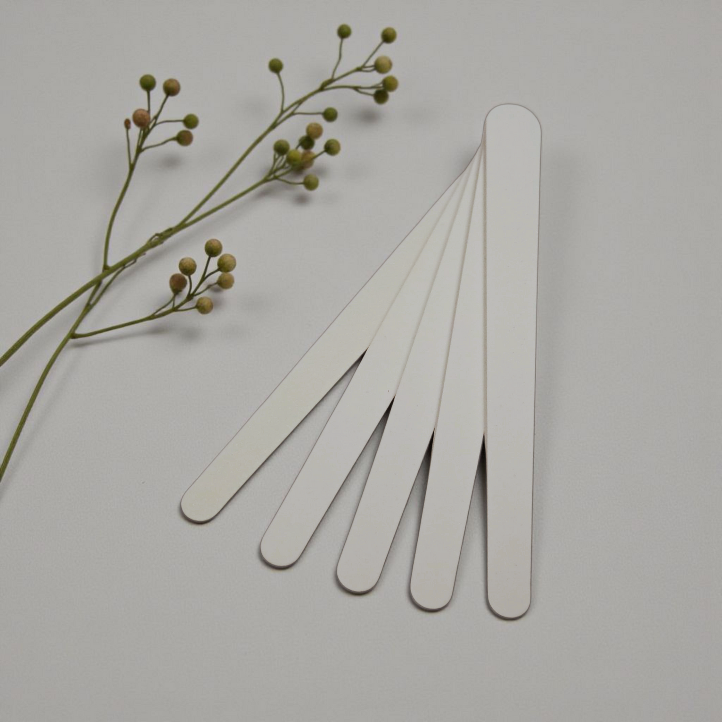 Teardrop Nail File White 100/180 5 Units