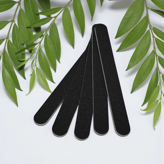 Emery Nail File Black 100/180 5 Units