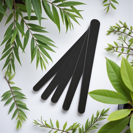 Teardrop Nail File Black 100/180 5 Units