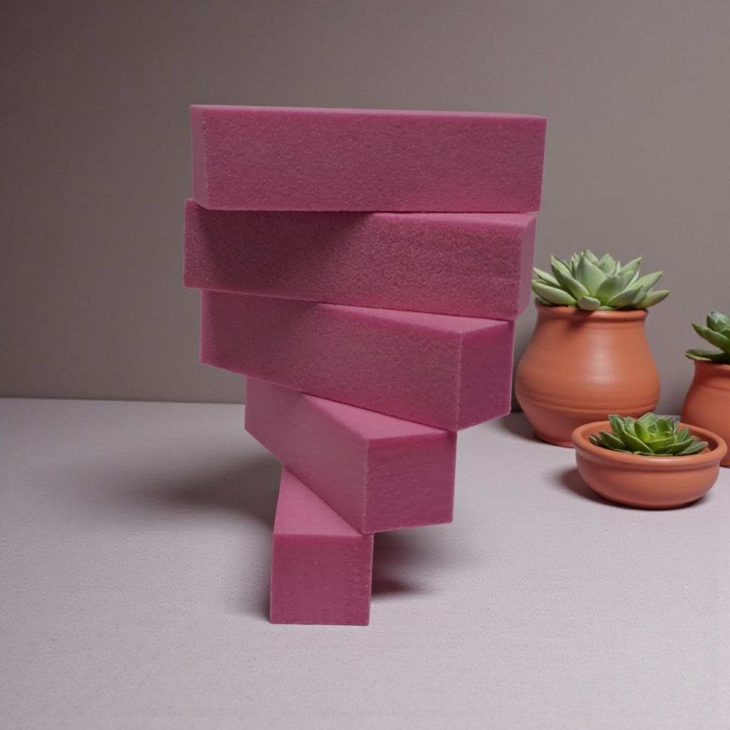 Sanding Block Buffer Pink 100 5 Units