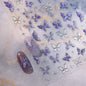 Purple Butterflies Nail Art Sticker M-664