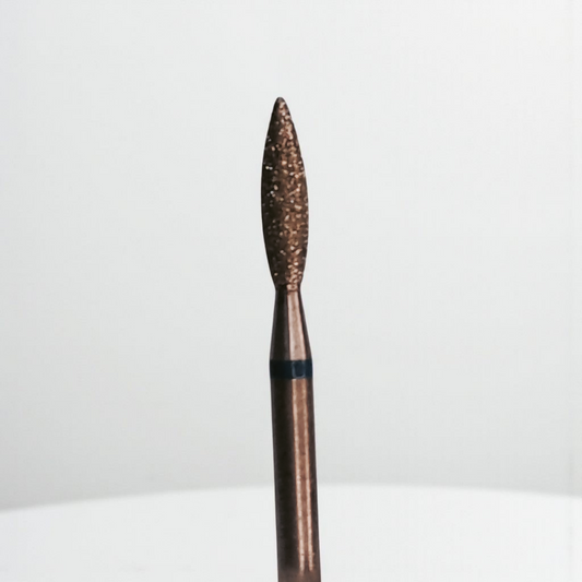 #96 Diamond L Russian Oval Cuticle Bit