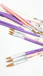 No.8 Acrylic Brush – Wooden Pearl Handle