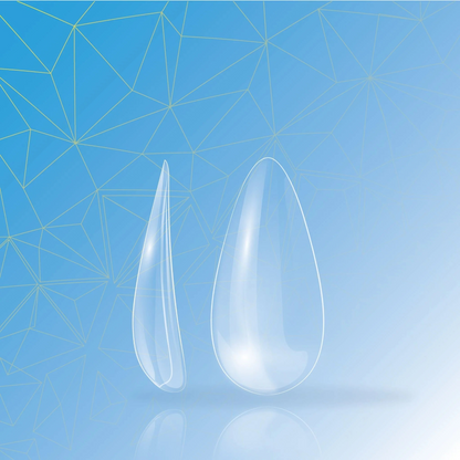 Almond Full Cover Tips 504’s- Clear