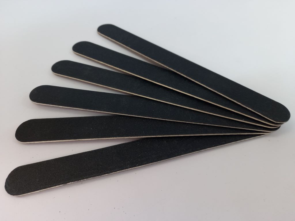 Straight Nail File Black 3mm Thin 240/320