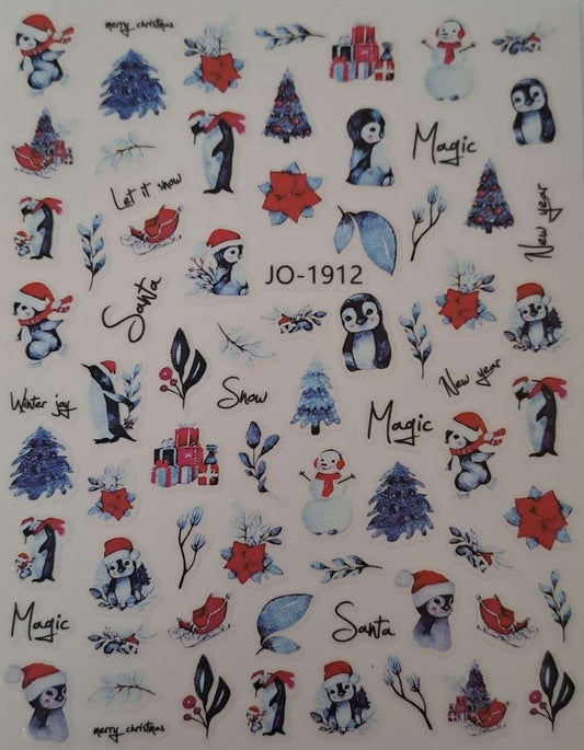Christmas Nail Art Sticker JO-1912