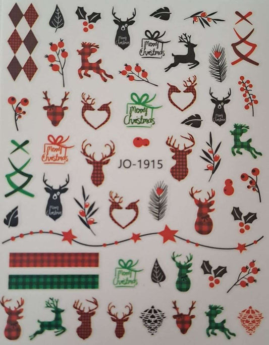 Christmas Nail Art Sticker JO-1915