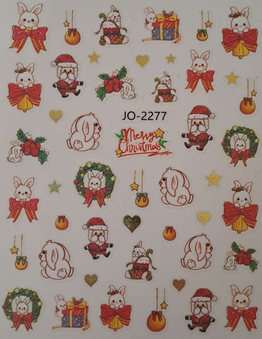 Christmas Nail Art Sticker JO-2277
