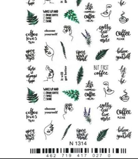Waterart Slider Life & Coffee N1314