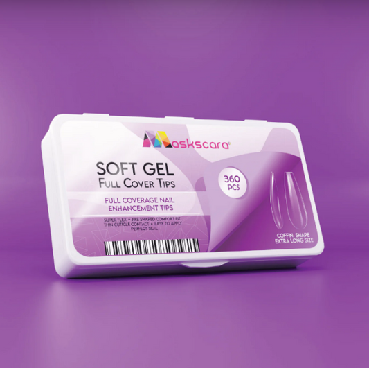 Coffin Extra Long - Soft Gel Tips Full Cover