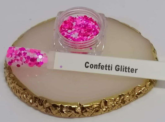 Confetti Glitter (Pink,White)