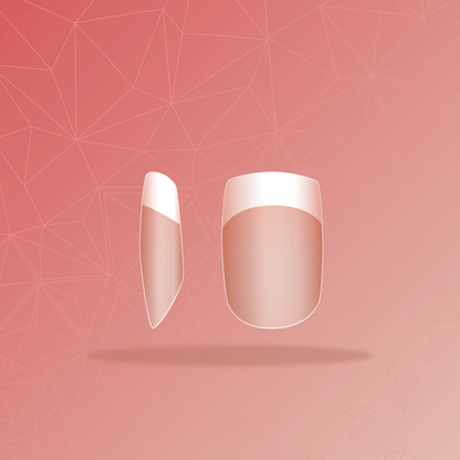 Short Square Nude -Full Cover French Tips 240's