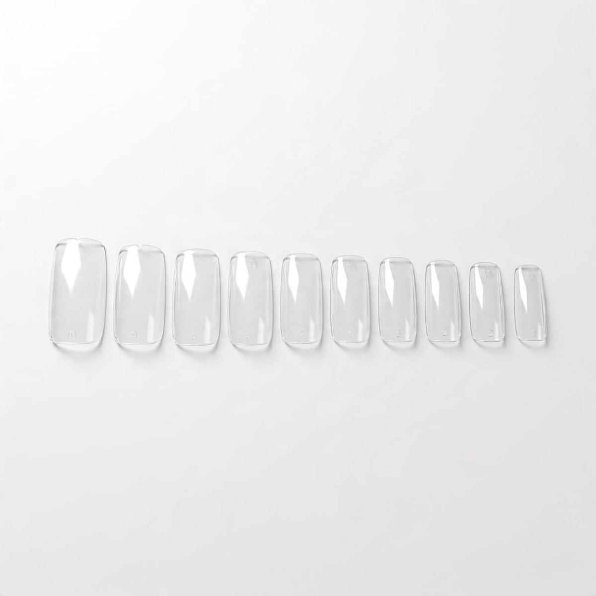 Full Cover Tips Square Medium 100’s Clear