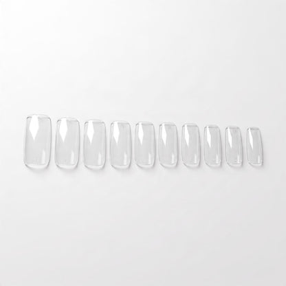 Full Cover Tips Square Medium 100’s Clear