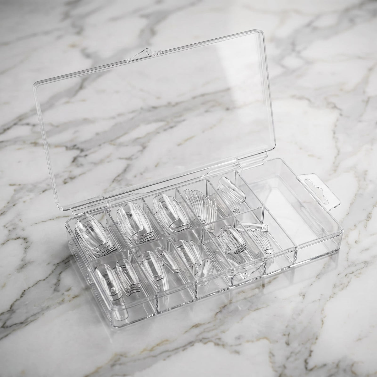 Full Cover Tips Square Medium 100’s Clear