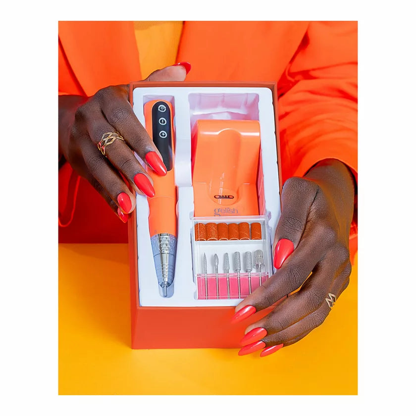 Gelish- Go File Wireless Neon Orange