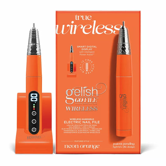 Gelish- Go File Wireless Neon Orange